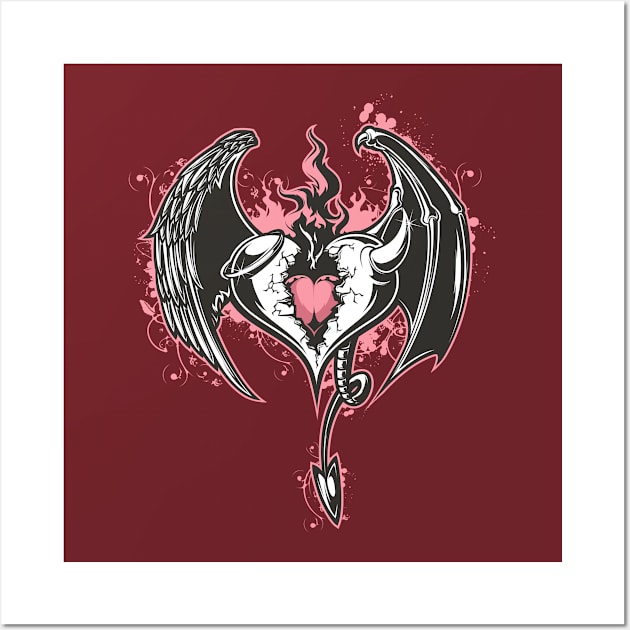 Evil Heart Wall Art by viSionDesign